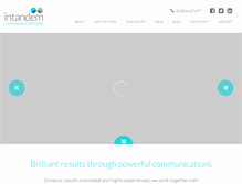 Tablet Screenshot of intandemcommunications.co.uk